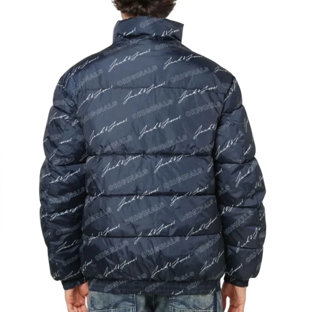 Jack & Jones Originals Printed Logo Puffer Jacket